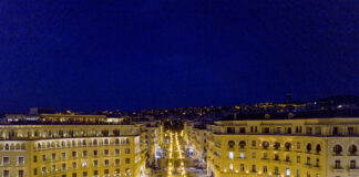 Thessaloniki-Aristotelous-Square-by-night