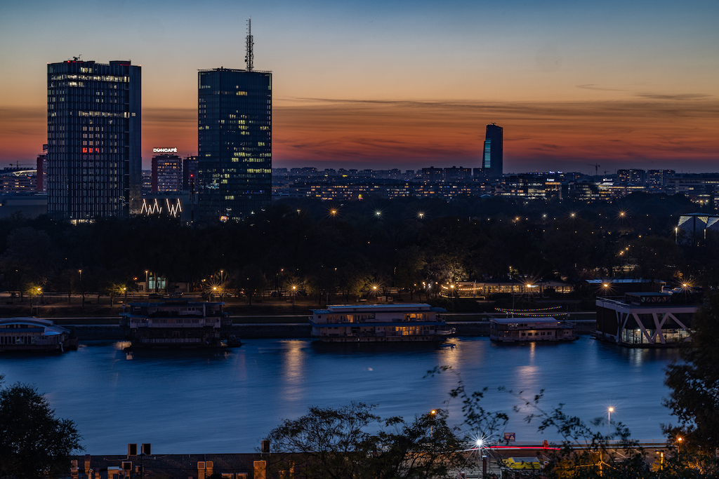 Belgrade-New-Belgrade-evening-by-Andrej-Nihil
